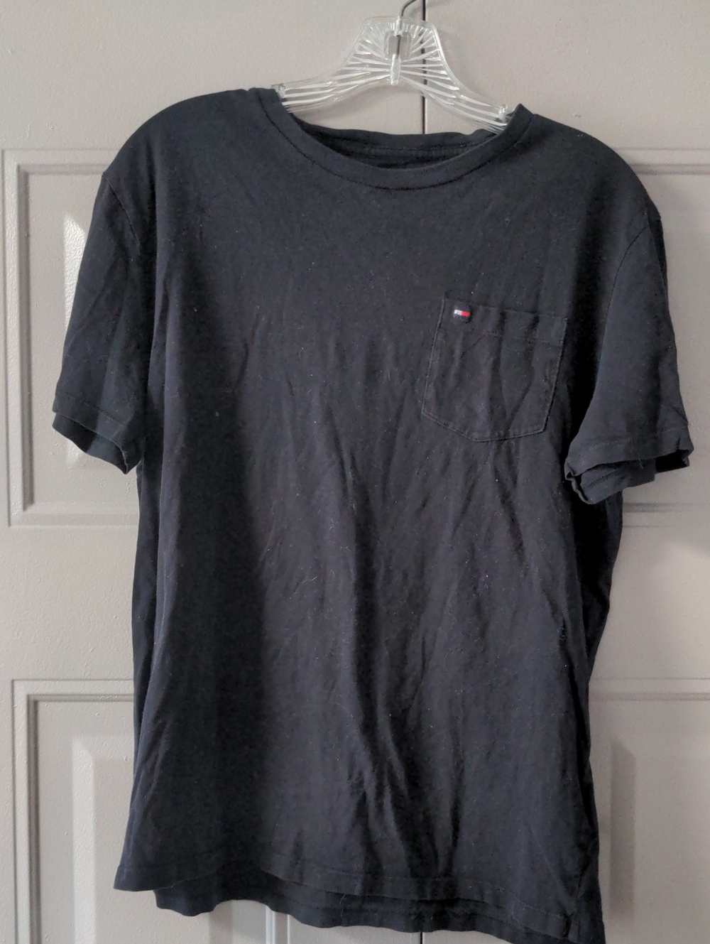 Tommy Hilfiger Black Short-Sleeve Pocket Tee